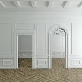 Harmony stucco decoration of the walls openings